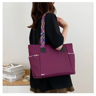 Foto 5 | Foto 5 | Bolso Mano Tote Gran Capacidad Ligero Belug, Violeta