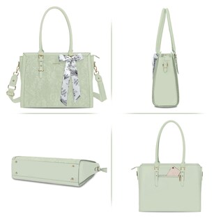 Foto 7 | Foto 7 | Bolsa Mosiso Para Portátil Para Mujer De 17 A 17 Pulgadas, Piel Sintética, Color Verde - Venta Internacional.