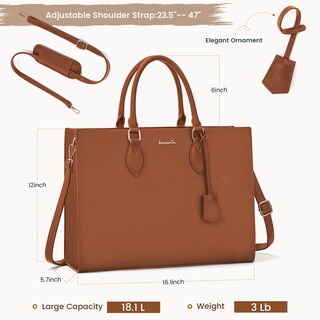 Foto 2 | Foto 2 | Bolsa Para Portátil Lovevook Para Mujer De 15.6 Pulgadas, Piel Impermeable - Venta Internacional.