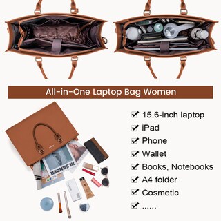 Foto 3 | Foto 3 | Bolsa Para Portátil Lovevook Para Mujer De 15.6 Pulgadas, Piel Impermeable - Venta Internacional.