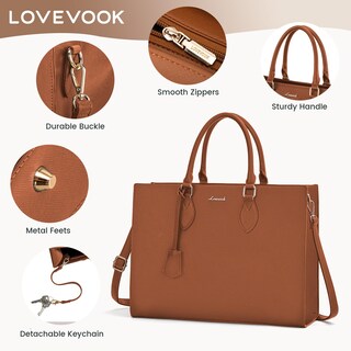 Foto 4 | Foto 4 | Bolsa Para Portátil Lovevook Para Mujer De 15.6 Pulgadas, Piel Impermeable - Venta Internacional.