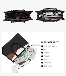 Foto 5 | Foto 5 | Bolso De Mano Para Portátil Lovevook De Piel Para Portátil De 15.6 Pulgadas Para Mujer - Venta Internacional.