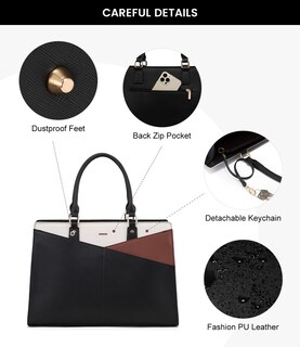 Foto 6 | Foto 6 | Bolso De Mano Para Portátil Lovevook De Piel Para Portátil De 15.6 Pulgadas Para Mujer - Venta Internacional.