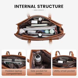 Foto 4 | Foto 4 | Bolsa De Trabajo Impermeable Lovevook Para Portátil De 15.6 Pulgadas Para Mujer - Venta Internacional.