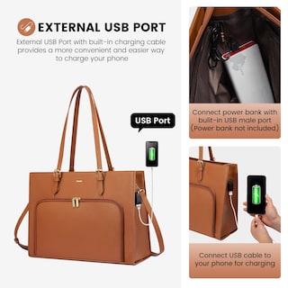 Foto 5 | Foto 5 | Bolsa De Trabajo Impermeable Lovevook Para Portátil De 15.6 Pulgadas Para Mujer - Venta Internacional.