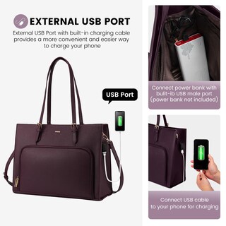 Foto 7 | Foto 7 | Bolsa De Trabajo Impermeable Lovevook Para Portátil De 15.6 Pulgadas Para Mujer - Venta Internacional.