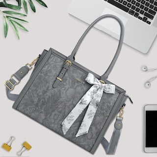 Foto 7 | Foto 7 | Bolsa De Mano Mosiso Para Portátil Para Mujer De 17 A 17 Pulgadas, Piel Sintética, Gris - Venta Internacional.