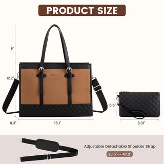 Foto 2 | Foto 2 | Bolsa De Lona Para Portátil Lovevook Para Mujer De 15.6 Pulgadas Con Embrague - Venta Internacional.
