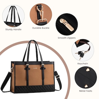 Foto 5 | Foto 5 | Bolsa De Lona Para Portátil Lovevook Para Mujer De 15.6 Pulgadas Con Embrague - Venta Internacional.