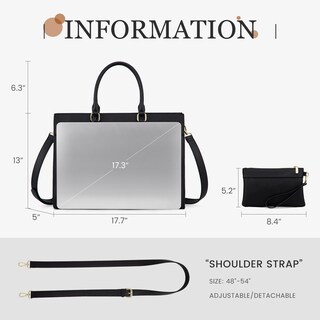 Foto 2 | Foto 2 | Bolsa Para Portátil Lovevook Para Mujer, Bolso Impermeable De 17.3 Pulgadas - Venta Internacional.