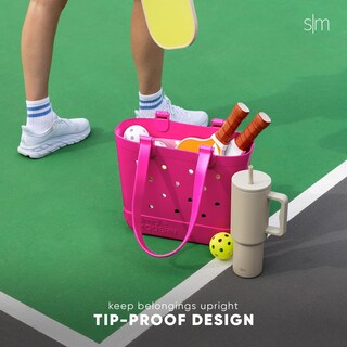 Foto 5 | Foto 5 | Bolsa De Playa Simple Modern Getaway, De Goma, Impermeable, Rubor - Venta Internacional.