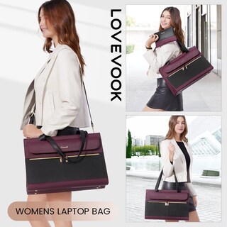Foto 7 | Foto 7 | Bolsa Para Portátil Lovevook Para Mujer De 15.6 Pulgadas, Piel Impermeable - Venta Internacional.