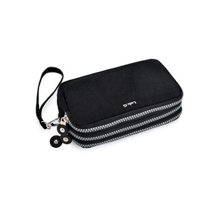 Foto 1 | Foto 1 | Bolsa Mano Cartera Tres Capas Organizador Monedero Mujer Lab.g Negro