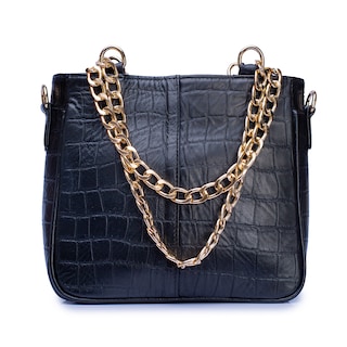 Foto 1 | Foto 1 | Bolsa Castelli Dama Croco Piel Genuina Correa Desmontable