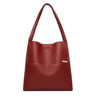Foto 1 | Foto 1 | Bolso Para Mujer De Cuero Bolsa Tote Belug Rojo