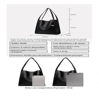 Foto 2 | Foto 2 | Bolso Para Mujer De Cuero Bolsa Tote Belug Rojo