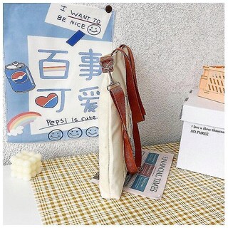 Foto 3 | Foto 3 | Bolso De Hombro Huoguo Tote De Lona Blanco Para Mujer  Casual  35 X 32 X 4 Cm - Venta Internacional.