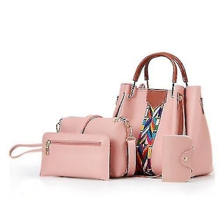 Foto 1 | Foto 1 | Set De Bolsos Huoguo De 4 Piezas Para Mujer En Color Rosa - Venta Internacional.