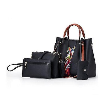 Foto 3 | Foto 3 | Set De Bolsos Huoguo De 4 Piezas Para Mujer En Color Rosa - Venta Internacional.