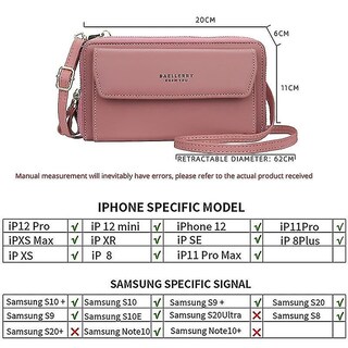 Foto 3 | Foto 3 | Bolso De Mano Huoguo Bolso De Hombro Para Mujer Rosa Oscuro - Venta Internacional.