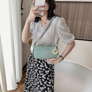 Foto 4 | Foto 4 | Bolso De Mano Huoguo De Piel Sintética Con Estampado De Piedra De Cocodrilo Para Mujer - Venta Internacional.