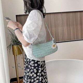 Foto 5 | Foto 5 | Bolso De Mano Huoguo De Piel Sintética Con Estampado De Piedra De Cocodrilo Para Mujer - Venta Internacional.