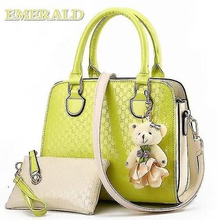 Foto 1 | Foto 1 | Bolso Huoguo All Match Bear Colgante Juego De 2 Piezas Verde - Venta Internacional.