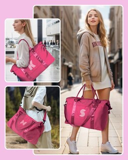 Foto 3 | Foto 3 | Bolsa De Viaje Weekender Bag Con Iniciales Vogewood Para Adolescente - Venta Internacional.