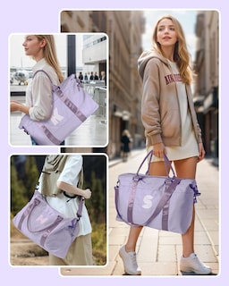 Foto 3 | Foto 3 | Bolsa De Fin De Semana Vogewood College Girl Con La Letra Inicial I - Venta Internacional.