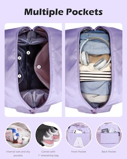 Foto 6 | Foto 6 | Bolsa De Fin De Semana Vogewood College Girl Con La Letra Inicial I - Venta Internacional.