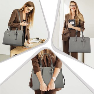 Foto 7 | Foto 7 | Bolsa Para Portátil Topdesign De Piel Sintética Impermeable De 15 6 Pulgadas Negra - Venta Internacional.
