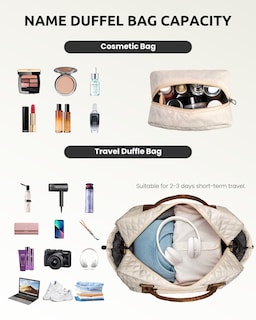 Foto 3 | Foto 3 | Bolsa De Viaje Personalizada Con Letras Vogewood Para Fin De Semana Y Paquete De Zapatos - Venta Internacional.
