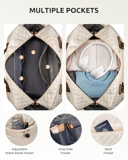 Foto 5 | Foto 5 | Bolsa De Viaje Personalizada Con Letras Vogewood Para Fin De Semana Y Paquete De Zapatos - Venta Internacional.