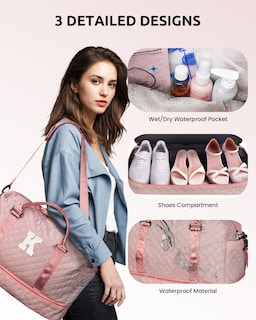 Foto 6 | Foto 6 | Bolsa De Fin De Semana Vogewood Para Graduada Regalo Para Ella Con Compartimento Para Zapatos - Venta Internacional.