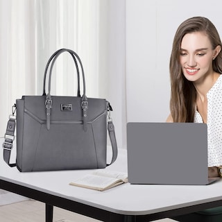 Foto 4 | Foto 4 | Bolsa Para Portátil Mosiso De 17 Pulgadas Para Mujer Impermeable Gris - Venta Internacional.