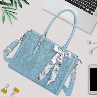 Foto 7 | Foto 7 | Bolsa Para Portátil Mosiso Piel Sintética 15.6 A 16 Pulgadas Color Azul Claro Para Mujer - Venta Internacional.