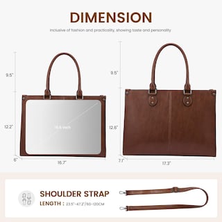 Foto 3 | Foto 3 | Bolsa Para Portátil Lovevook Para Mujer De 15.6 Pulgadas Piel Vintage - Venta Internacional.