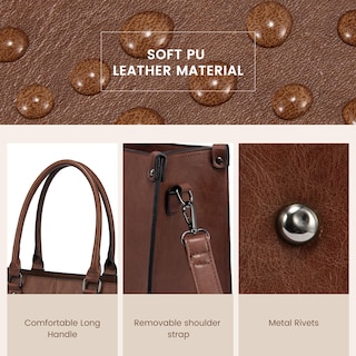Foto 5 | Foto 5 | Bolsa Para Portátil Lovevook Para Mujer De 15.6 Pulgadas Piel Vintage - Venta Internacional.