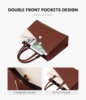 Foto 3 | Foto 3 | Bolso De Mano Para Portátil Lovevook Piel Oficina De Negocios Mujer 15.6 Pulgadas - Venta Internacional.