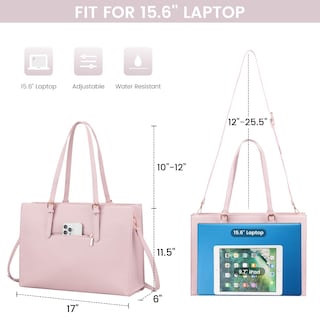 Foto 4 | Foto 4 | Bolsa Para Portátil Lovevook Para Mujer De 17.3 Pulgadas Con Bolso De Mano Color Marrón - Venta Internacional.