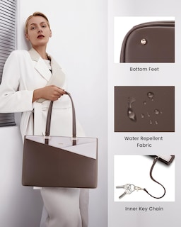Foto 3 | Foto 3 | Bolsa Para Portátil Lovevook Para Mujer De 15 6 Pulgadas Color Café Y Beige - Venta Internacional.