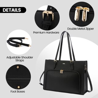 Foto 6 | Foto 6 | Bolsa De Trabajo Impermeable Lovevook Para Portátil De 15.6 Pulgadas Para Mujer - Venta Internacional.