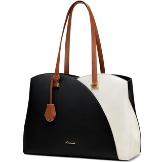 Foto 1 | Foto 1 | Bolsa De Mano Para Portátil Lovevook Para Mujer De 17 Pulgadas Negro Beige Y Marrón - Venta Internacional.
