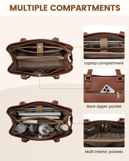 Foto 3 | Foto 3 | Bolsa De Mano Para Portátil Lovevook Para Mujer De 15.6 Pulgadas Piel Impermeable - Venta Internacional.