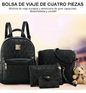 Foto 2 | Foto 2 | Set De 4 Bolsas De Moda Xtellar Para Mujer: Mochila, Bolso, Cosmetiquera, & Correa