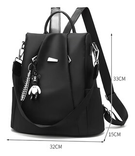 Foto 3 | Foto 3 | Mochila Malubero Impermeable Antirrobo color Negro para Mujer