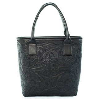 Foto 2 | Foto 2 | Bolso Tote A Ángelozano Modelo Soraya Piel Grabada Color Negro
