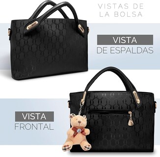 Foto 3 | Foto 3 | Bolsas Belug color Negro 4 Piezas para Mujer
