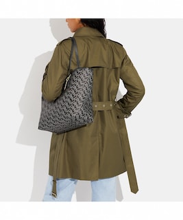 Foto 3 | Foto 3 | Bolsa City Tote Coach Cf342 Imblk color Negro