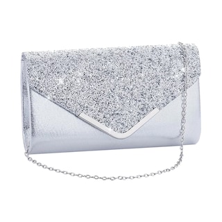 Foto 1 | Foto 1 | Bolso de Noche Genérica color Plata de Embrague Brillante para Fiestas